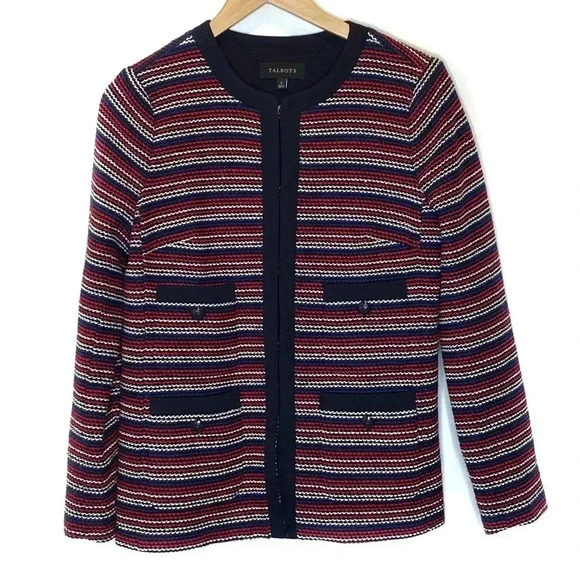 Talbots Red, White, Blue Blazer - Picture 1 of 8
